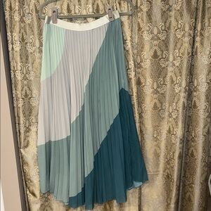 WD.NY Color Block Pleated Skirt